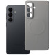 Pilkas (Titanium) dėklas su kameros apsauga Samsung Galaxy S26 Plus telefonui "Silicone Mag Cover"