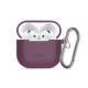 Bordo (Burgundy) dėklas Apple Airpods 4 / 5 ausinėms "Tech-Protect Silicone Hook"