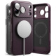 Bordo (Burgundy) dėklas Apple iPhone 17 Pro Max / 18 Pro Max telefonui "Ringke Onyx Magnetic Magsafe"