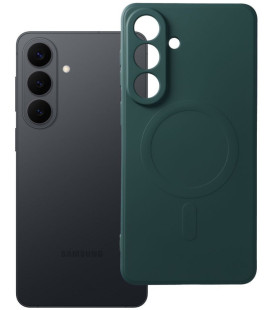 Žalias dėklas su kameros apsauga Samsung Galaxy S26 Plus telefonui "Silicone Mag Cover"