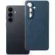 Mėlynas dėklas su kameros apsauga Samsung Galaxy S26 Plus telefonui "Silicone Mag Cover"