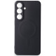 Juodas dėklas su kameros apsauga Samsung Galaxy S26 FE telefonui "Silicone Mag Cover"
