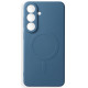 Mėlynas dėklas su kameros apsauga Samsung Galaxy S26 FE telefonui "Silicone Mag Cover"