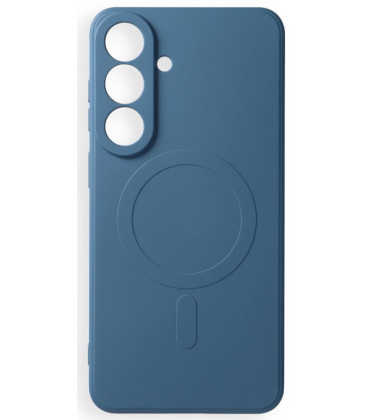 Mėlynas dėklas su kameros apsauga Samsung Galaxy S26 FE telefonui "Silicone Mag Cover"