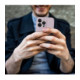 Rožinis dėklas su kameros apsauga Samsung Galaxy S25 Ultra telefonui "Silicone Mag Cover"