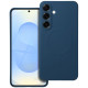 Mėlynas dėklas su kameros apsauga Samsung Galaxy S25 Plus telefonui "Silicone Mag Cover"