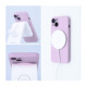 Rožinis dėklas su kameros apsauga Samsung Galaxy S25 Plus telefonui "Silicone Mag Cover"