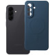 Mėlynas dėklas su kameros apsauga Samsung Galaxy A37 telefonui "Silicone Mag Cover"