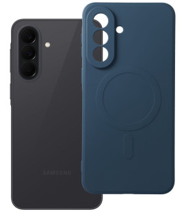 Mėlynas dėklas su kameros apsauga Samsung Galaxy A37 telefonui "Silicone Mag Cover"