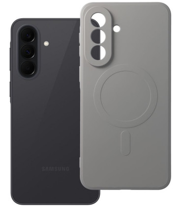 Pilka dėklas su kameros apsauga Samsung Galaxy A37 telefonui "Silicone Mag Cover"