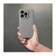 Pilka dėklas su kameros apsauga Samsung Galaxy A37 telefonui "Silicone Mag Cover"