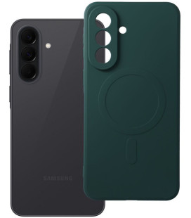 Žalias dėklas su kameros apsauga Samsung Galaxy A37 telefonui "Silicone Mag Cover"