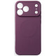 Bordo (Burgundy) dėklas su kameros apsauga Apple iPhone 17 Pro Max / 18 Pro Max telefonui "Silicone Mag Cover"