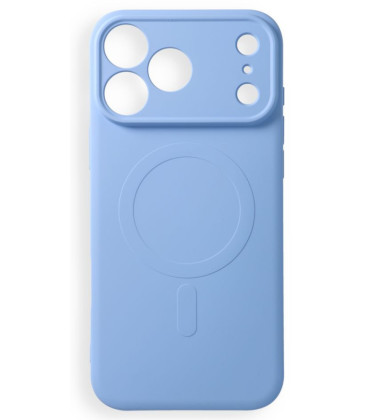 Šviesiai mėlynas dėklas su kameros apsauga Apple iPhone 17 Pro Max / 18 Pro Max telefonui "Silicone Mag Cover"