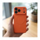 Oranžinis dėklas su kameros apsauga Apple iPhone 17 Pro Max / 18 Pro Max telefonui "Silicone Mag Cover"