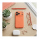 Oranžinis dėklas su kameros apsauga Apple iPhone 17 Pro Max / 18 Pro Max telefonui "Silicone Mag Cover"
