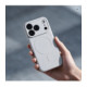 Pilkas dėklas su kameros apsauga Apple iPhone 17 Pro / 18 Pro telefonui "Silicone Mag Cover"