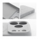 Pilkas dėklas su kameros apsauga Apple iPhone 17 Pro / 18 Pro telefonui "Silicone Mag Cover"