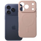 Rožinis dėklas su kameros apsauga Apple iPhone 17 Pro / 18 Pro telefonui "Silicone Mag Cover"