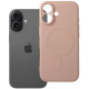 Rožinis dėklas su kameros apsauga Apple iPhone 17 telefonui "Silicone Mag Cover"