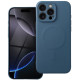 Mėlynas dėklas su kameros apsauga Apple iPhone 16 Pro Max telefonui "Silicone Mag Cover"