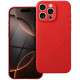Raudonas dėklas su kameros apsauga Apple iPhone 16 Pro Max telefonui "Silicone Mag Cover"