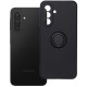 Juodas dėklas Samsung Galaxy A17 / A18 telefonui "Silicone Ring Case"
