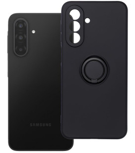 Juodas dėklas Samsung Galaxy A17 / A18 telefonui "Silicone Ring Case"