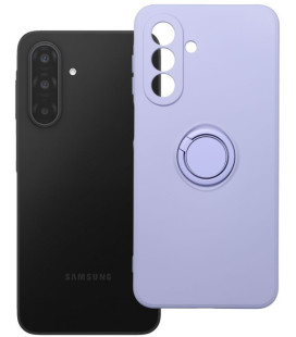 Violetinis dėklas Samsung Galaxy A17 / A18 telefonui "Silicone Ring Case"