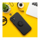 Juodas dėklas Samsung Galaxy A17 / A18 telefonui "Silicone Ring Case"