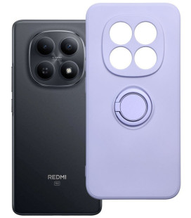 Violetinis dėklas Xiaomi Redmi Note 15 Pro 5G telefonui "Silicone Ring Case"