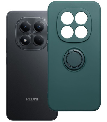 Žalias dėklas Xiaomi Redmi Note 15 Pro 5G telefonui "Silicone Ring Case"