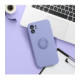 Violetinis dėklas Xiaomi Redmi Note 15 Pro 5G telefonui "Silicone Ring Case"