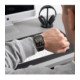 Juodas ir skaidrus dėklai Apple Watch 12 (46 mm) laikrodžiui "Tech-Protect Defense 2-Pack"