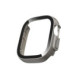 Pilkas (Titanium) ir skaidrus dėklai Apple Watch 1 / 2 / 3 / 4 (49 mm) laikrodžiui "Tech-Protect Defense 2-Pack"