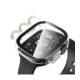 Pilkas (Titanium) ir skaidrus dėklai Apple Watch 1 / 2 / 3 / 4 (49 mm) laikrodžiui "Tech-Protect Defense 2-Pack"