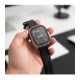 Pilkas (Titanium) ir skaidrus dėklai Apple Watch 1 / 2 / 3 / 4 (49 mm) laikrodžiui "Tech-Protect Defense 2-Pack"