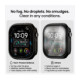 Pilkas (Titanium) ir skaidrus dėklai Apple Watch 1 / 2 / 3 / 4 (49 mm) laikrodžiui "Tech-Protect Defense 2-Pack"