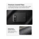 Juodas dėklas Apple iPhone Duo telefonui "Spigen Airskin Aramid Magsafe"