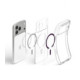 Skaidrus (Burgundy) dėklas Apple iPhone 17 Pro / 18 Pro telefonui "Spigen Ultra Hybrid Magsafe"