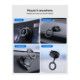 Juodas automobilinis telefono laikiklis "Spigen STK100 Vacuumlock Magnetic Magsafe"