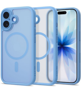 Matinis mėlynas dėklas Apple iPhone 17 telefonui "Tech-Protect MagPeak Magsafe CC"