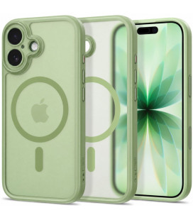 Matinis žalias dėklas Apple iPhone 17 telefonui "Tech-Protect MagPeak Magsafe CC"