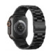 Juoda apyrankė Apple Watch 8 / 9 / 10 / 11 / 12 / SE / Ultra (44 / 45 / 46 / 49 mm) laikrodžiui "Tech-Protect Stainless"
