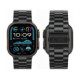Juoda apyrankė Apple Watch 8 / 9 / 10 / 11 / 12 / SE / Ultra (44 / 45 / 46 / 49 mm) laikrodžiui "Tech-Protect Stainless"