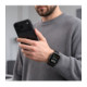 Juoda apyrankė Apple Watch 8 / 9 / 10 / 11 / 12 / SE / Ultra (44 / 45 / 46 / 49 mm) laikrodžiui "Tech-Protect Stainless"