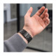 Juoda apyrankė Apple Watch 8 / 9 / 10 / 11 / 12 / SE / Ultra (44 / 45 / 46 / 49 mm) laikrodžiui "Tech-Protect Stainless"