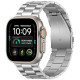 Sidabrinės spalvos apyrankė Apple Watch 8 / 9 / 10 / 11 / 12 / SE / Ultra (44 / 45 / 46 / 49 mm) "Tech-Protect Stainless"