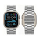 Sidabrinės spalvos apyrankė Apple Watch 8 / 9 / 10 / 11 / 12 / SE / Ultra (44 / 45 / 46 / 49 mm) "Tech-Protect Stainless"