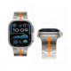 (Titanium / orange) apyrankė Apple Watch 8 / 9 / 10 / 11 / 12 / SE / Ultra (44 / 45 / 46 / 49 mm) "Tech-Protect Stainless"